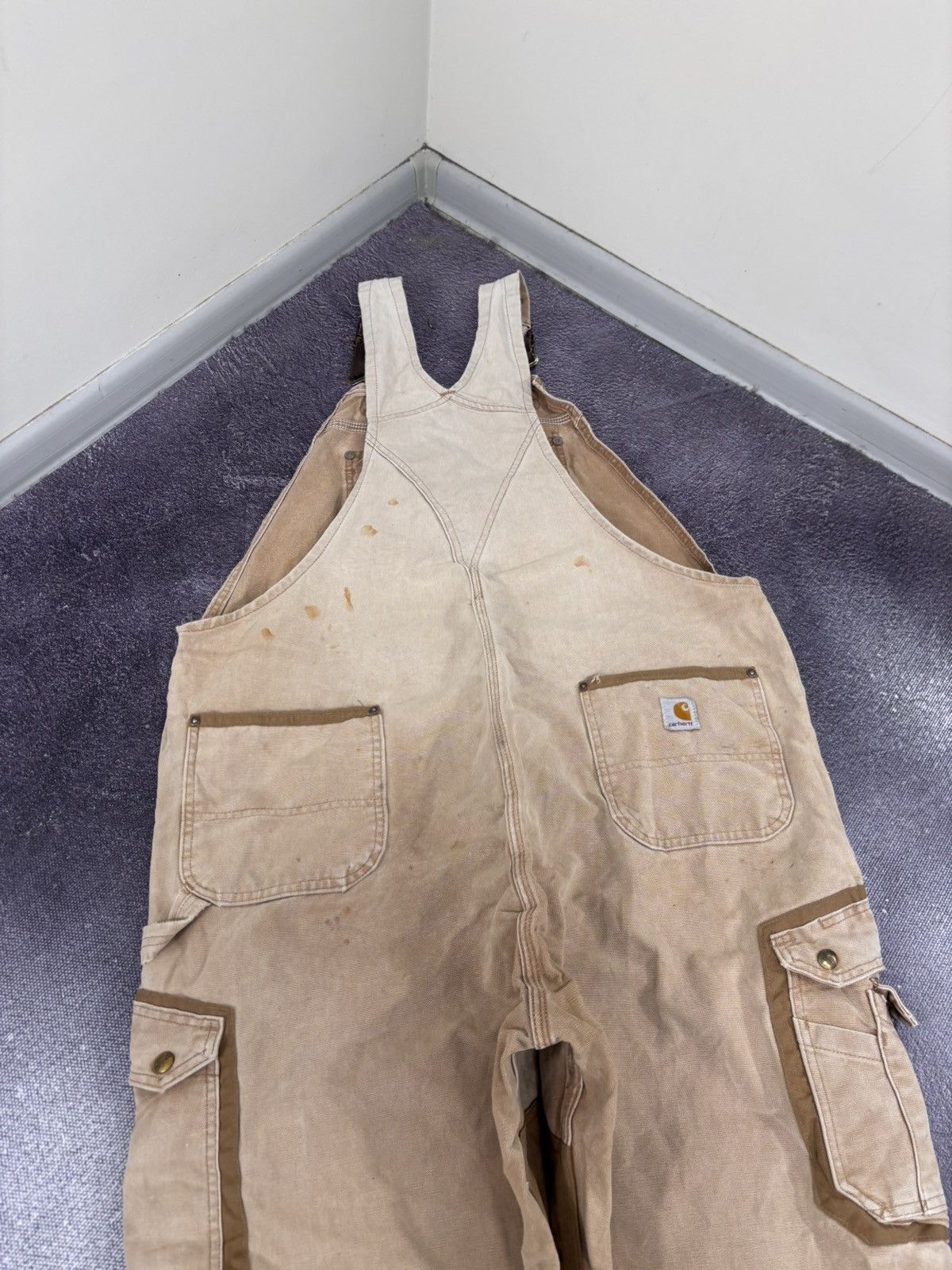 Carhartt Vintage Carhartt Double Knee Hunting Bib Overalls USA Work Size US 44 / EU 60 - 16 Thumbnail