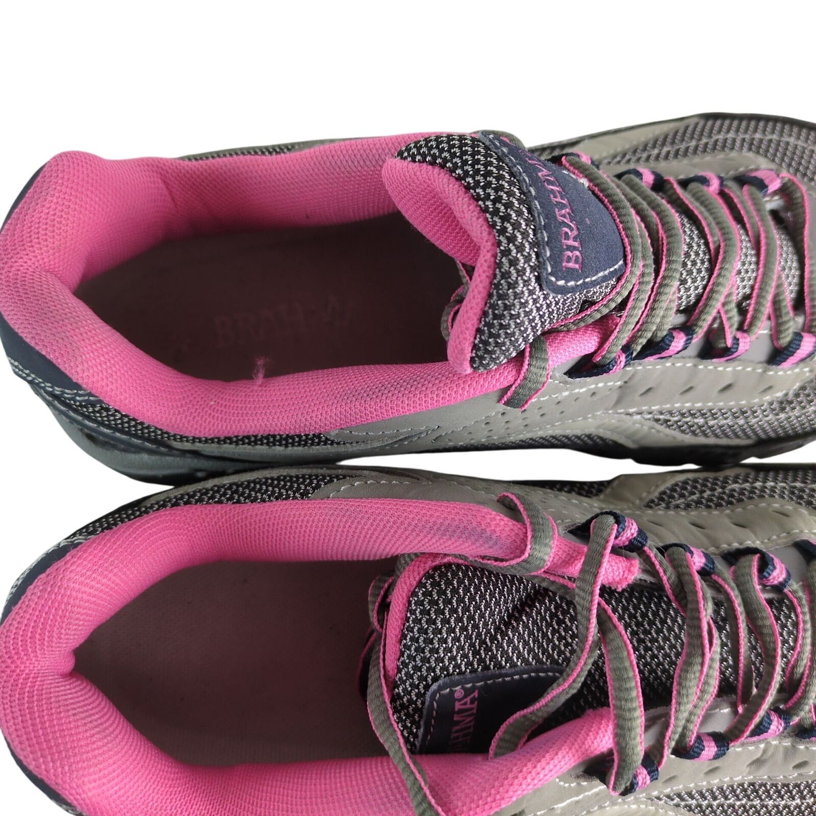 Other Brahma Sacha Steel Toe Safety Shoes Women's 8.5 Gray Pink Size US 8.5 / IT 38.5 - 7 Thumbnail