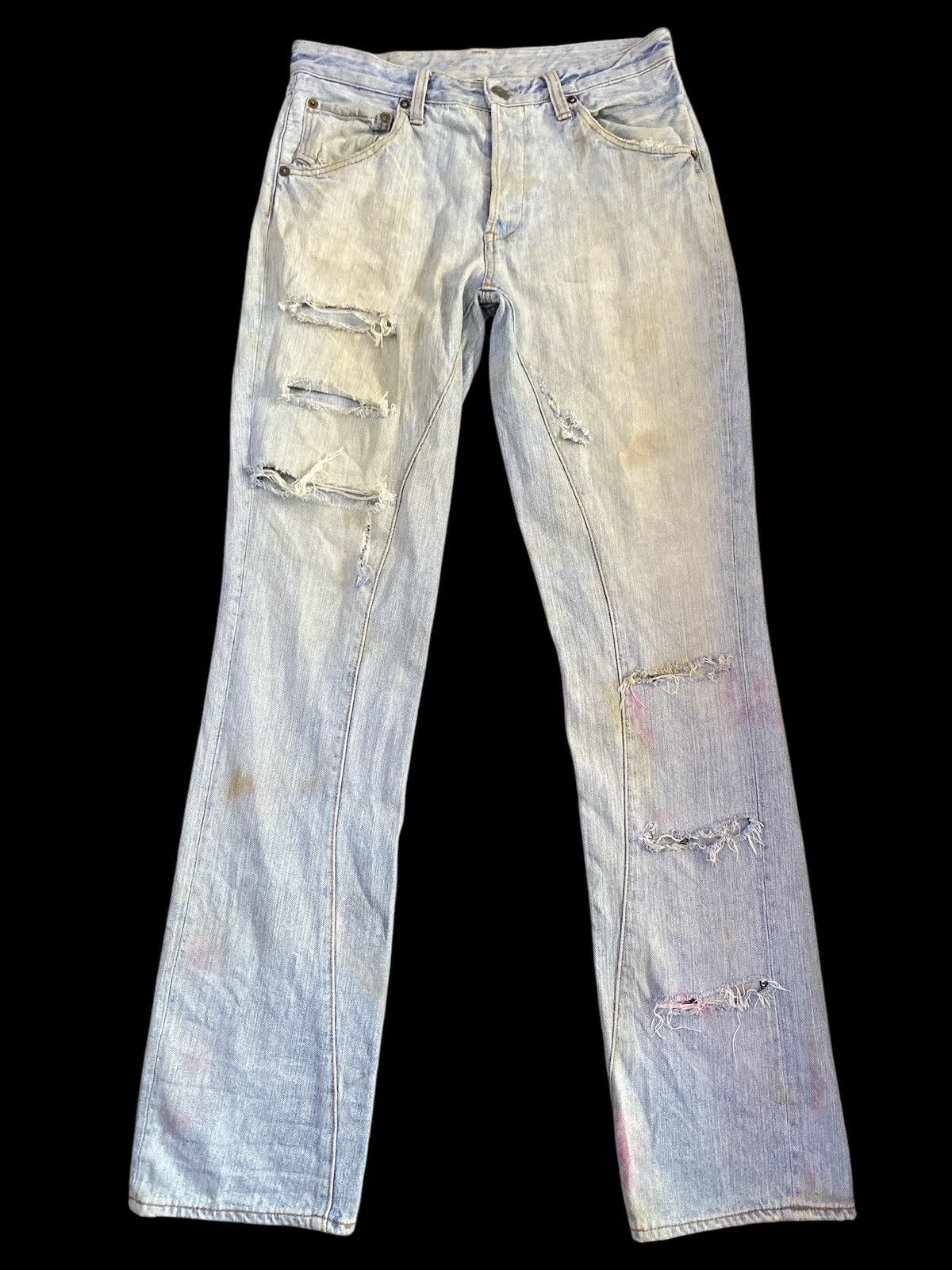If Six Was Nine × Johnbull × Vintage Vintage John Bull Ripped Denim Size US 31 - 1 Thumbnail