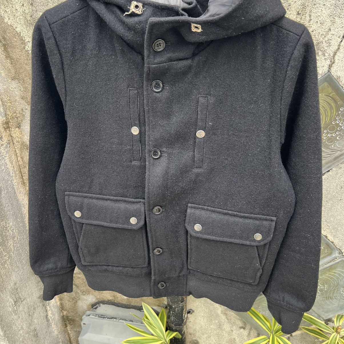If Six Was Nine “PUNK” BLACK ZIP UP WOOL HOODIE JACKET Size US M / EU 48-50 / 2 - 4 Thumbnail