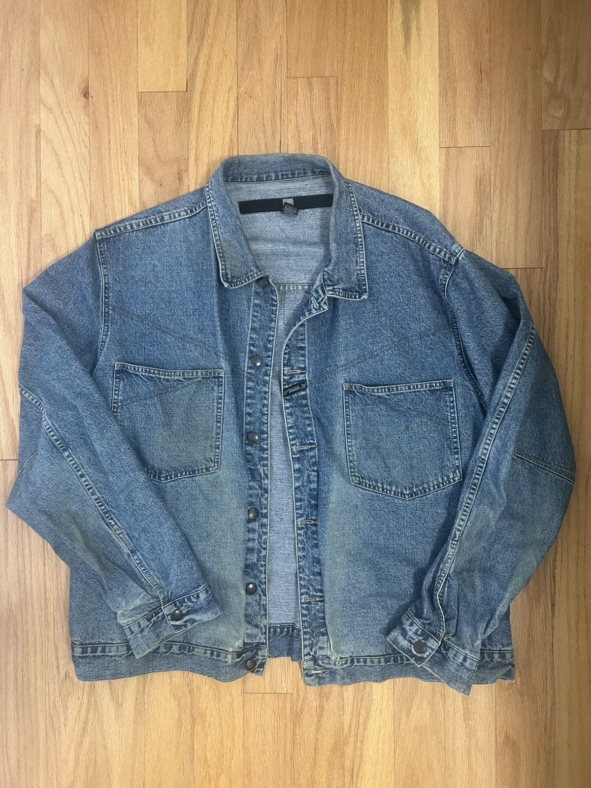 Japanese Brand Vintage Marithe Francois Girbaud Blue Denim Chire Jacket Size US XXL / EU 58 / 5 - 1 Thumbnail
