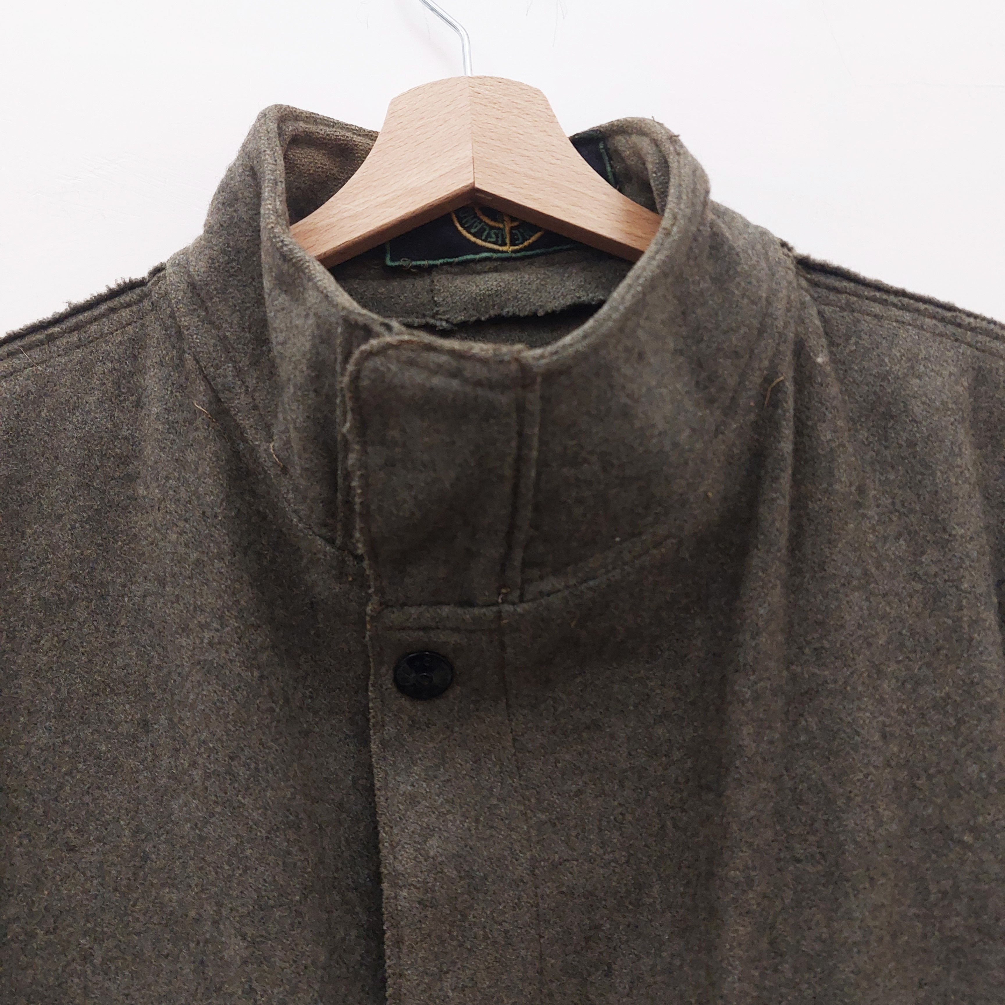Stone Island Stone Island vintage green wool jacket green badge XL Size US XL / EU 56 / 4 - 8 Thumbnail