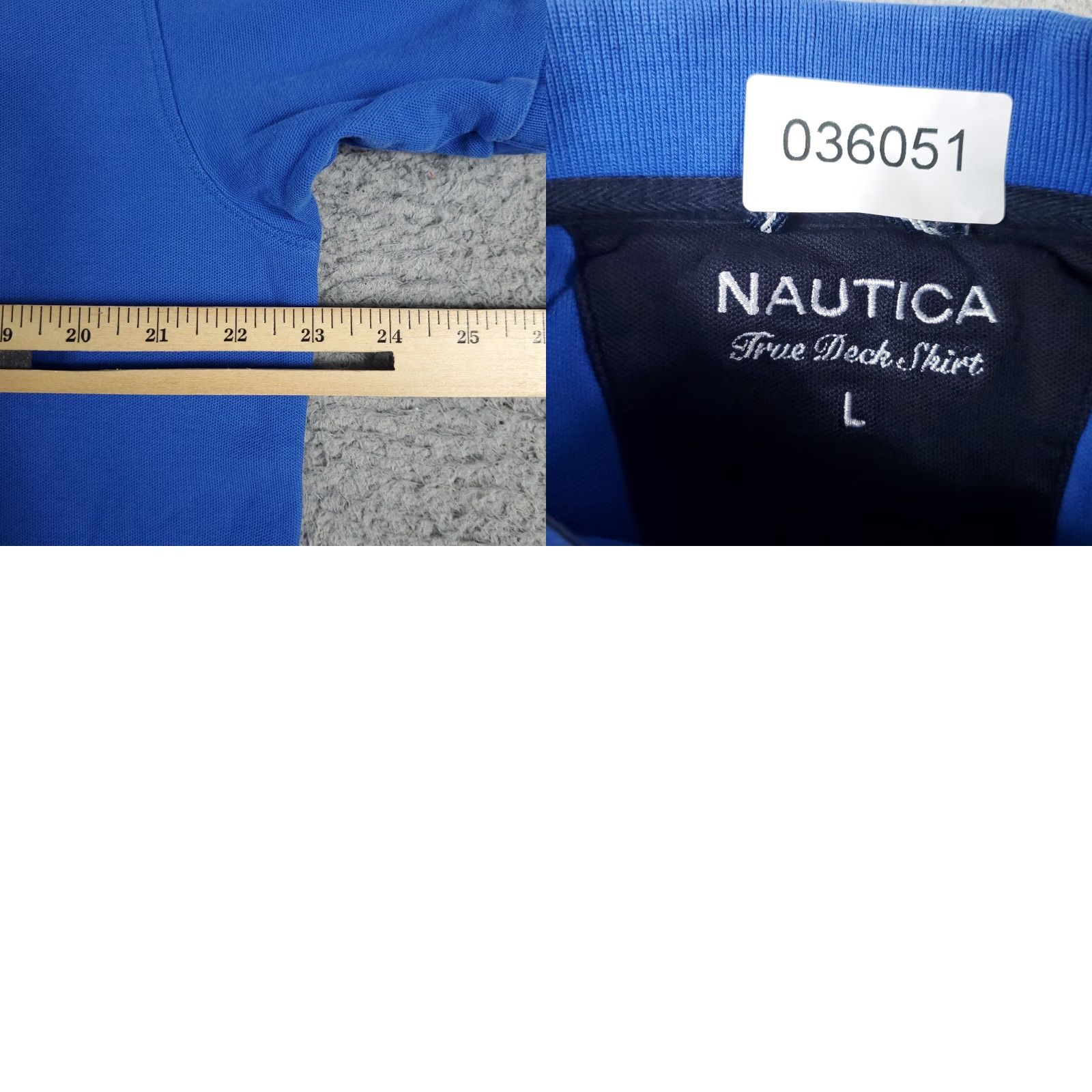 Nautica Nautica Polo Shirt Large Blue Short Sleeve Casual Golf Mens Size US L / EU 52-54 / 3 - 8 Thumbnail
