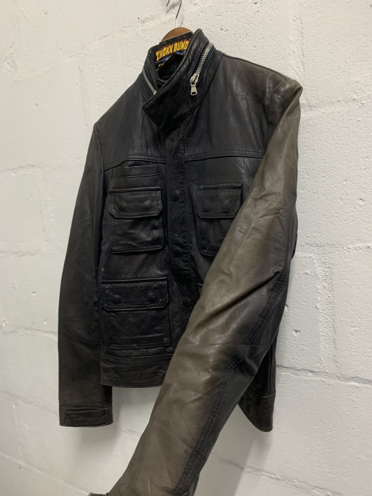 Dacute Vintage Dacute Distressed Leather Jacket Size US S / EU 44-46 / 1 - 4 Thumbnail