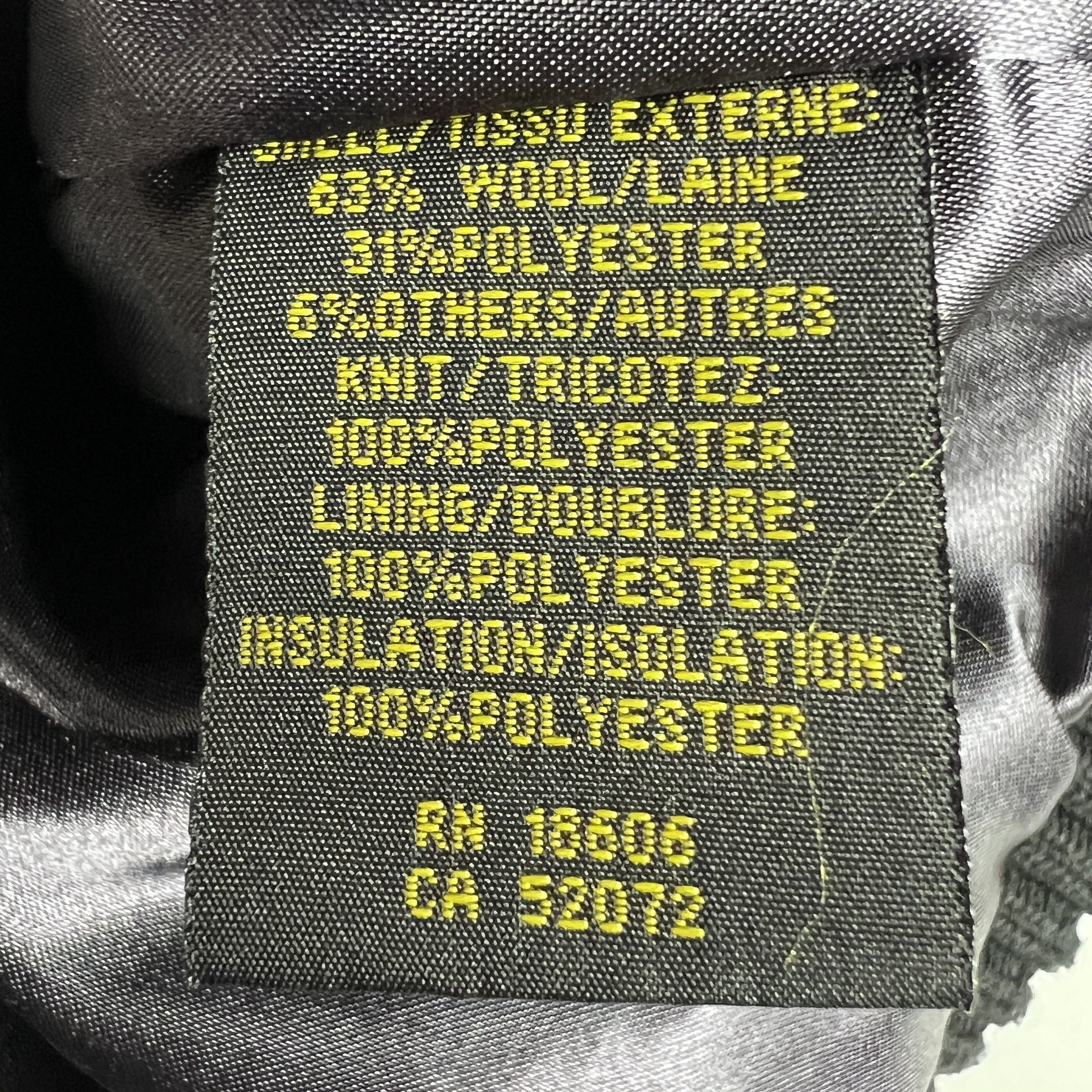 Schott Schott Jacket Black Faded Wool Blend Full Zip Bomber Pockets Size US XL / EU 56 / 4 - 10 Thumbnail