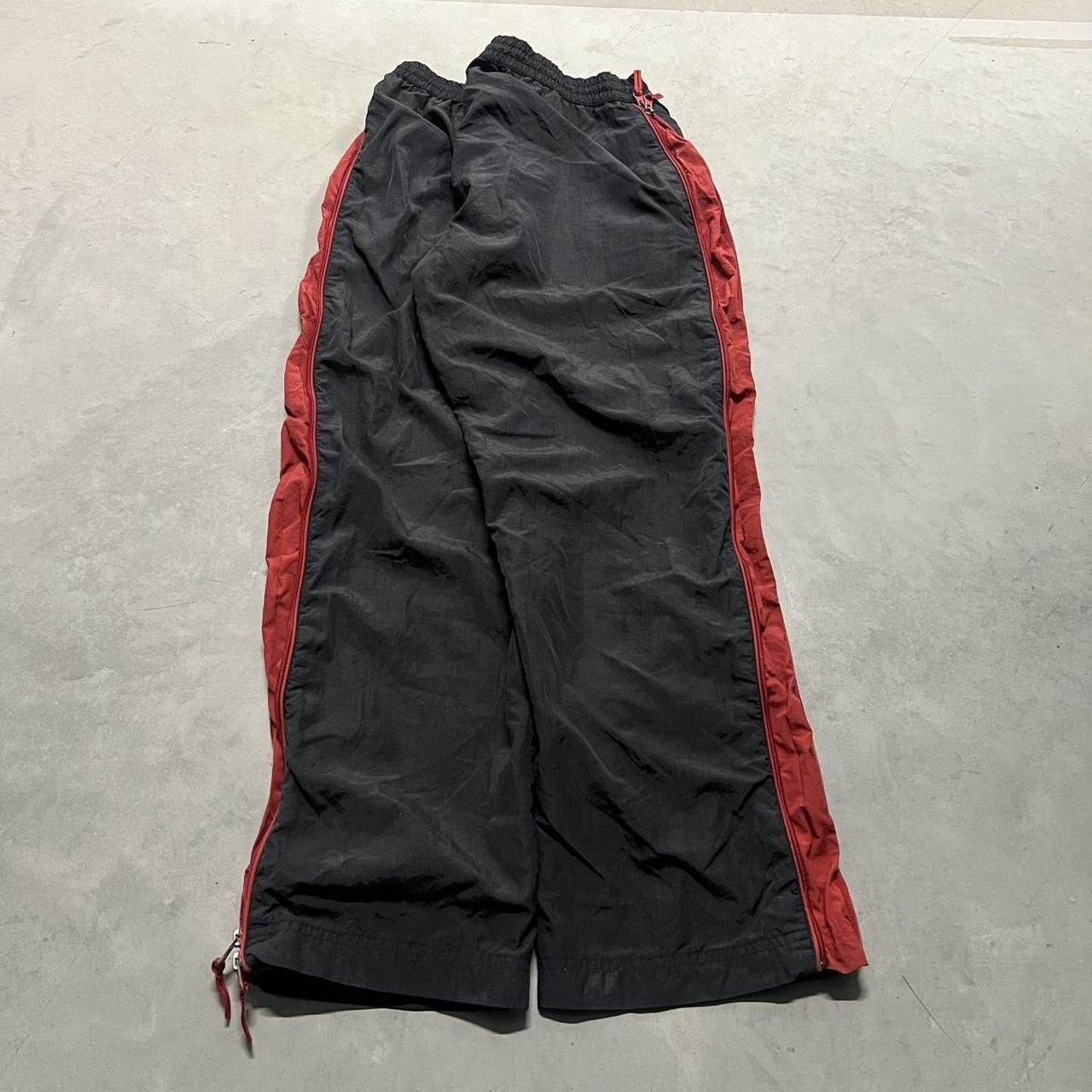 Designer × Vintage Crazy VintageY2K Baggy Black and red Track Pants Sweatpants! Size US 32 / EU 48 - 5 Thumbnail