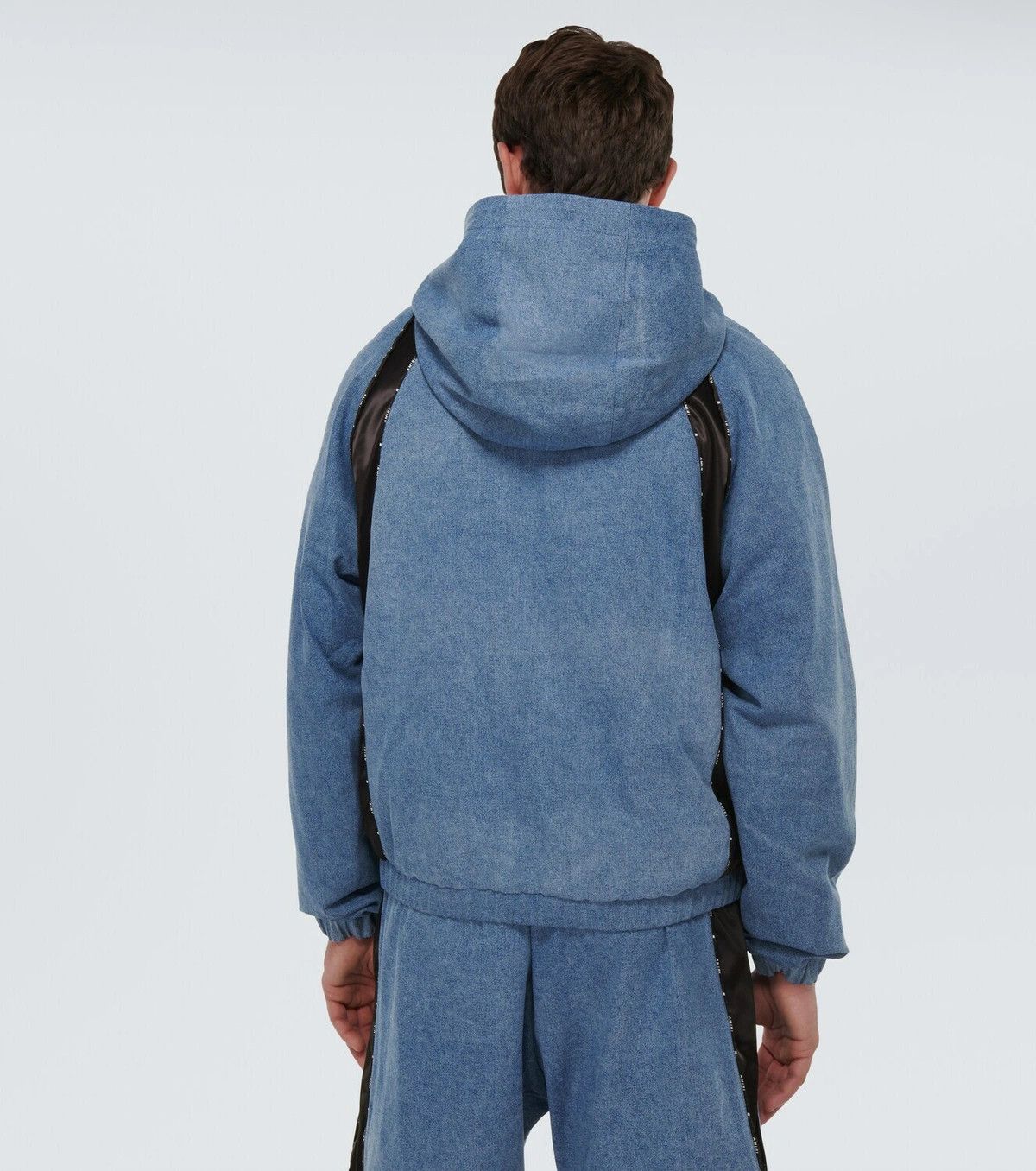 Amiri o1y0525 Denim Hooded Jacket in Blue Size US S / EU 44-46 / 1 - 5 Thumbnail