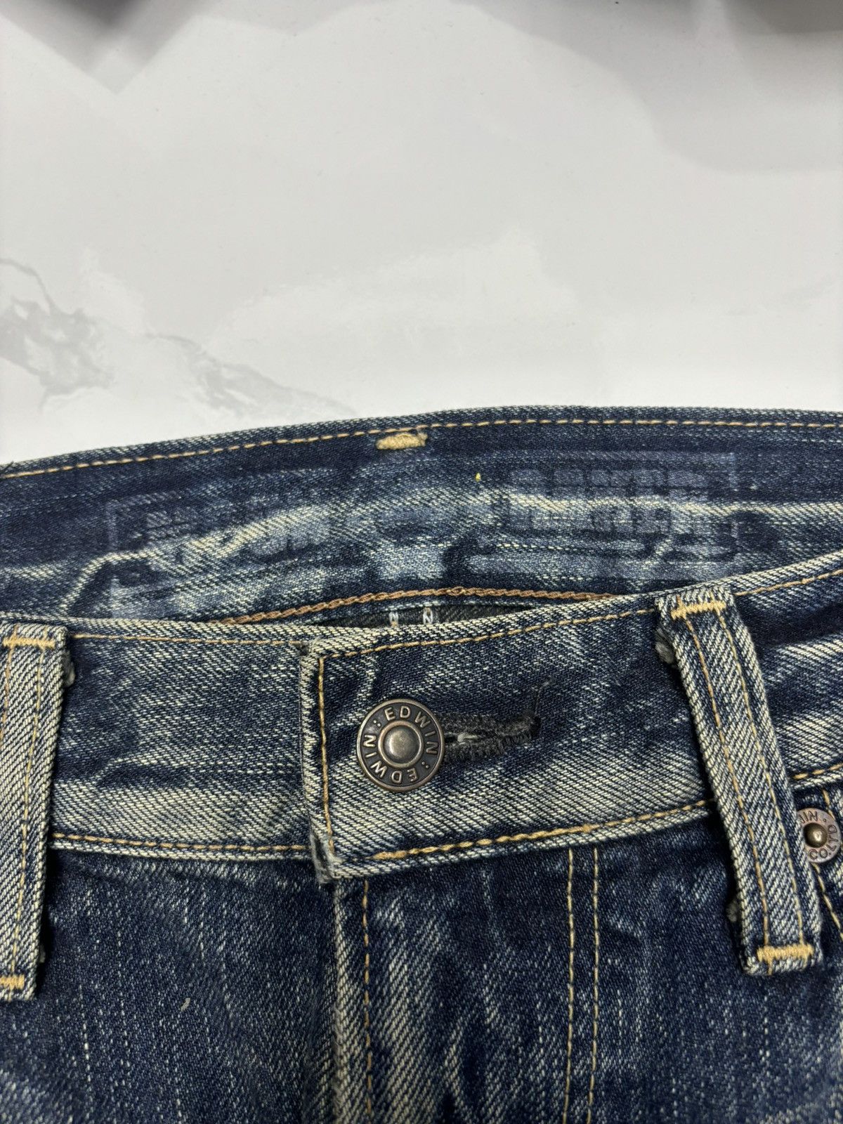 Edwin RARE🔥EDWIN 503 MOON RAKER DISTRESS MUD WASH DENIM JEANS Size US 34 / EU 50 - 11 Thumbnail