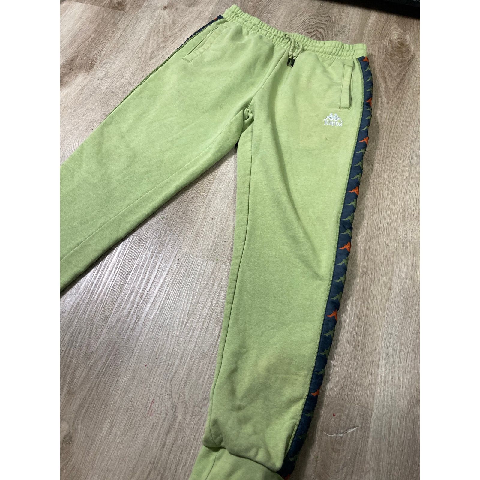Kappa Kappa Unisex Joggers Green Logo Tape Pants Size M Activewear Size US 30 / EU 46 - 8 Thumbnail