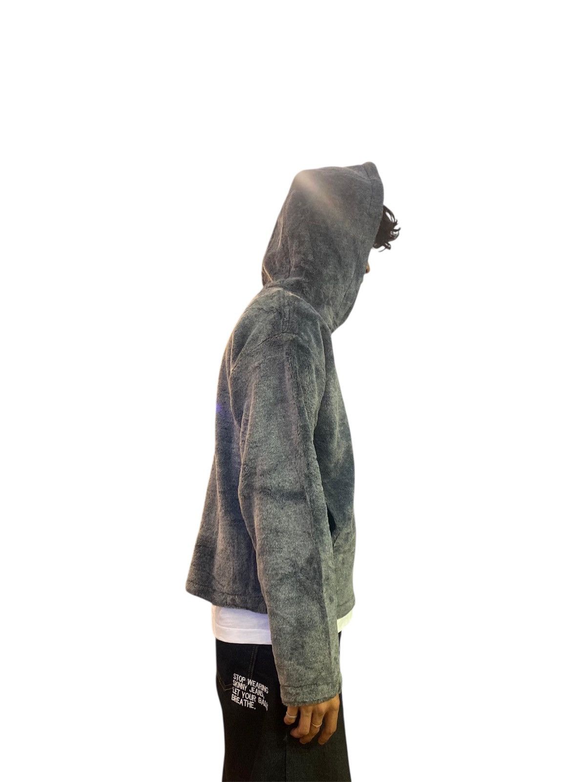 Saint Laurent Paris Archive Saint Laurent Grey Shaggy Fleece Hoodie Hedi Slimane Size US M / EU 48-50 / 2 - 8 Thumbnail
