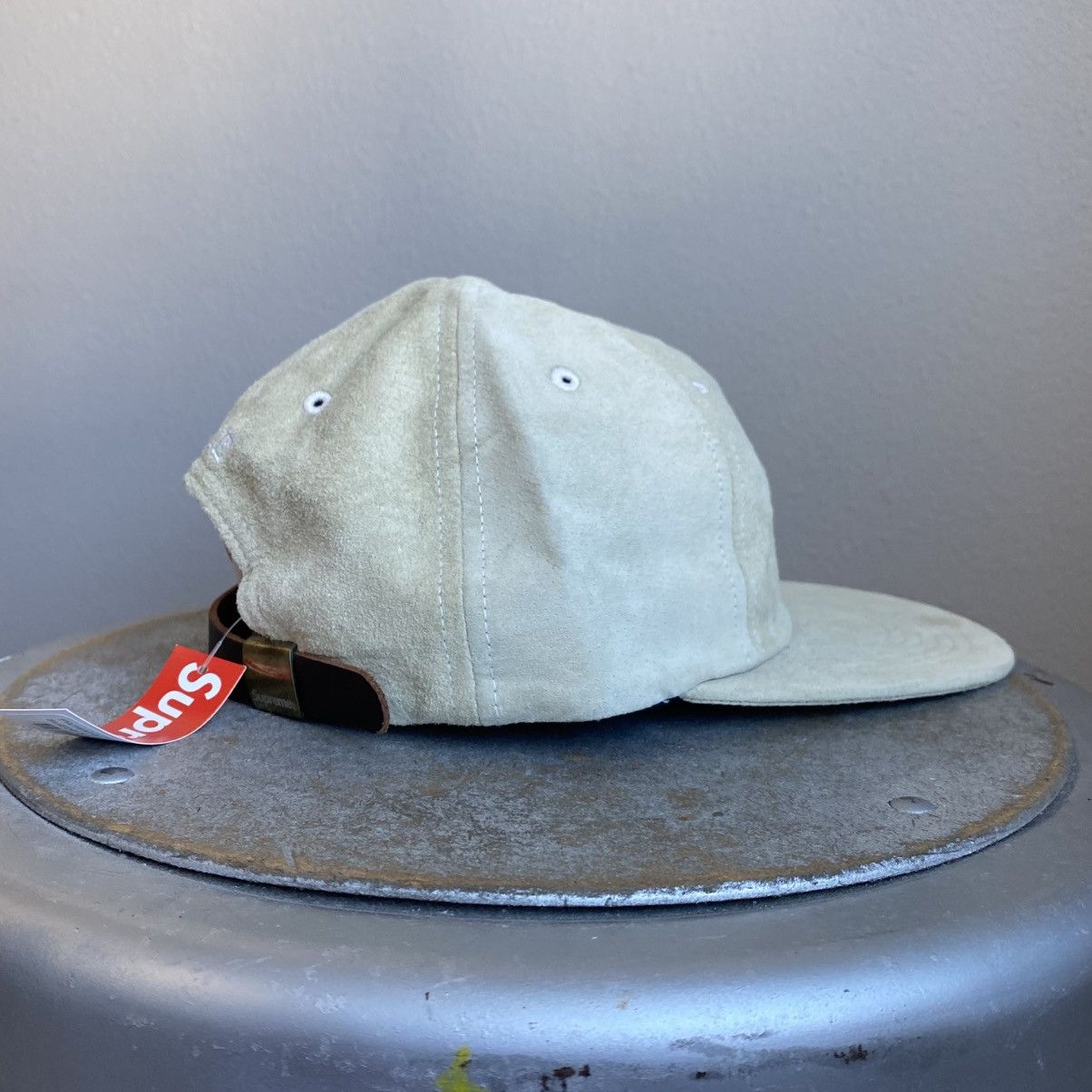 Supreme Supreme Suede S Logo 6 Panel Hat (Tan) Size ONE SIZE - 4 Thumbnail