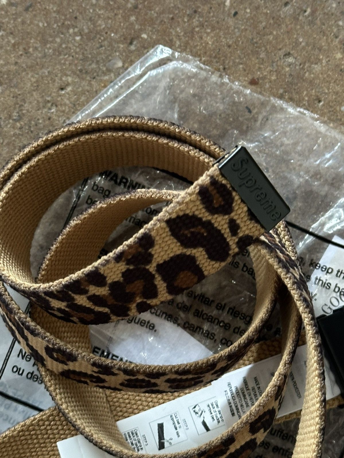 Supreme Toy Machine Webbing Belt Leopard - SS24 - US