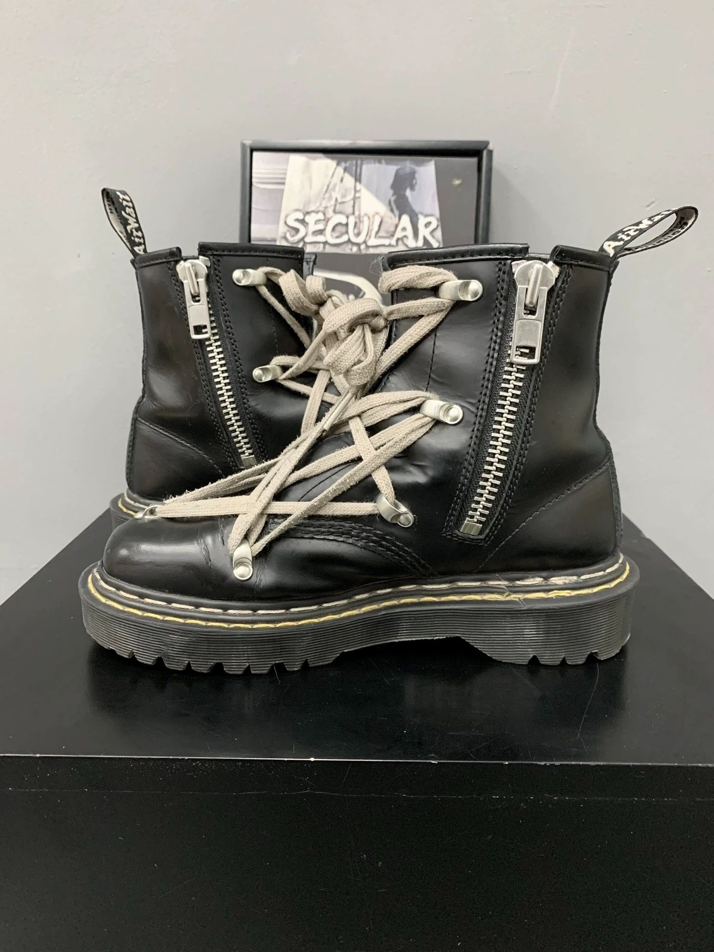 Rick Owens Rick Owens x Dr. Martens collaboration ankle boots Size US 6.5 / IT 36.5 - 3 Thumbnail