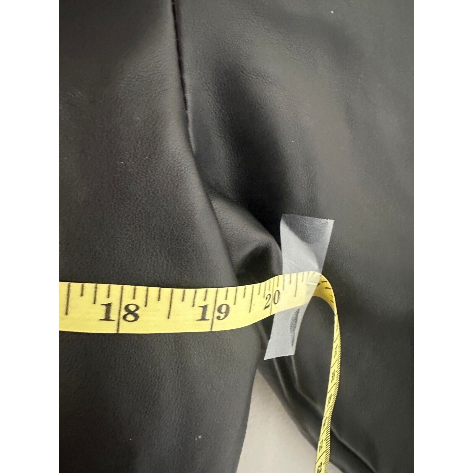 Armani Collezioni Collezioni Black Faux Leather Mid-Length Jacket NWT Mens M/L Size US M / EU 48-50 / 2 - 7 Thumbnail