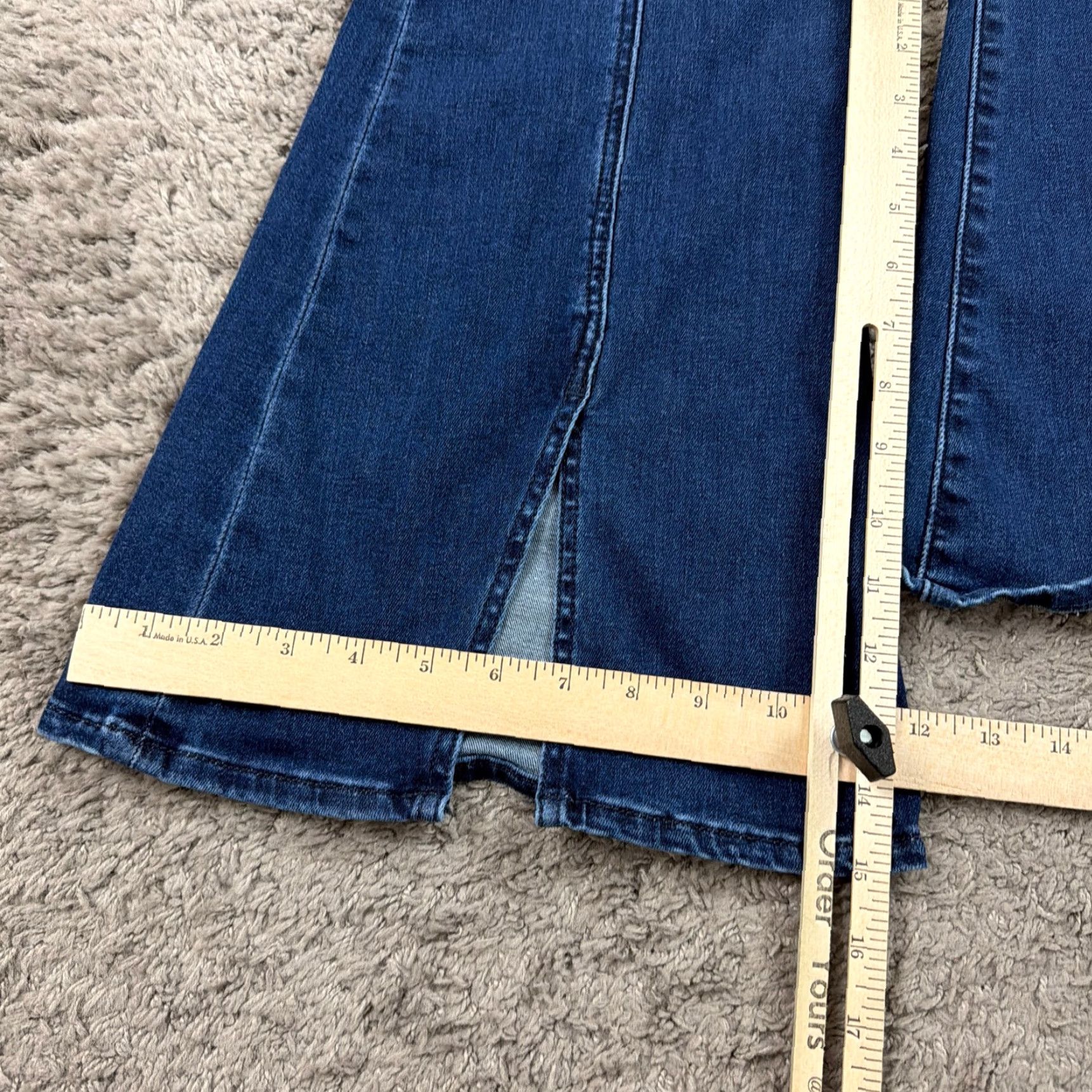 American Eagle Outfitters VINTAGE American Eagle Outfitters Jeans Womens 0 Flare Mid Rise Dark Wash Stretch Festival 23x32 Womens Jeans Farbe Blue Size 25" / US 0 / IT 36 - 7 Thumbnail