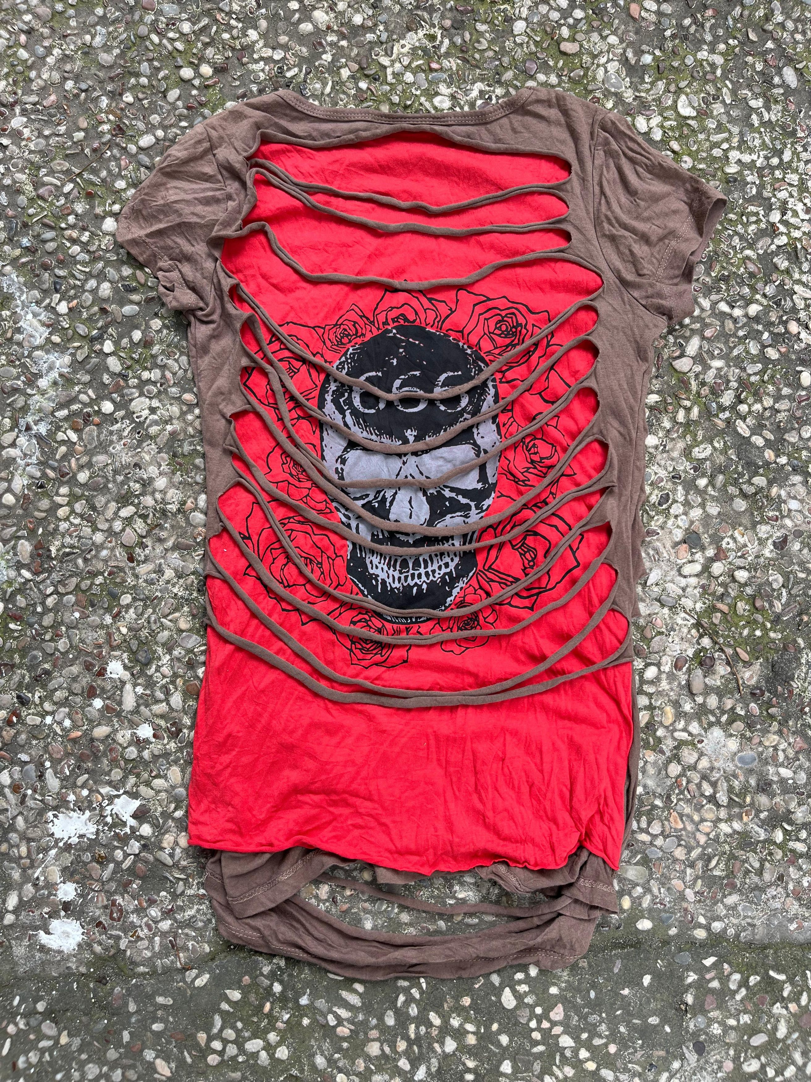 If Six Was Nine × Japanese Brand × Le Grande Bleu (L.G.B.) 666 Satanic Skull Cross Gothic Bodysuit Size M / US 6-8 / IT 42-44 - 2 Thumbnail