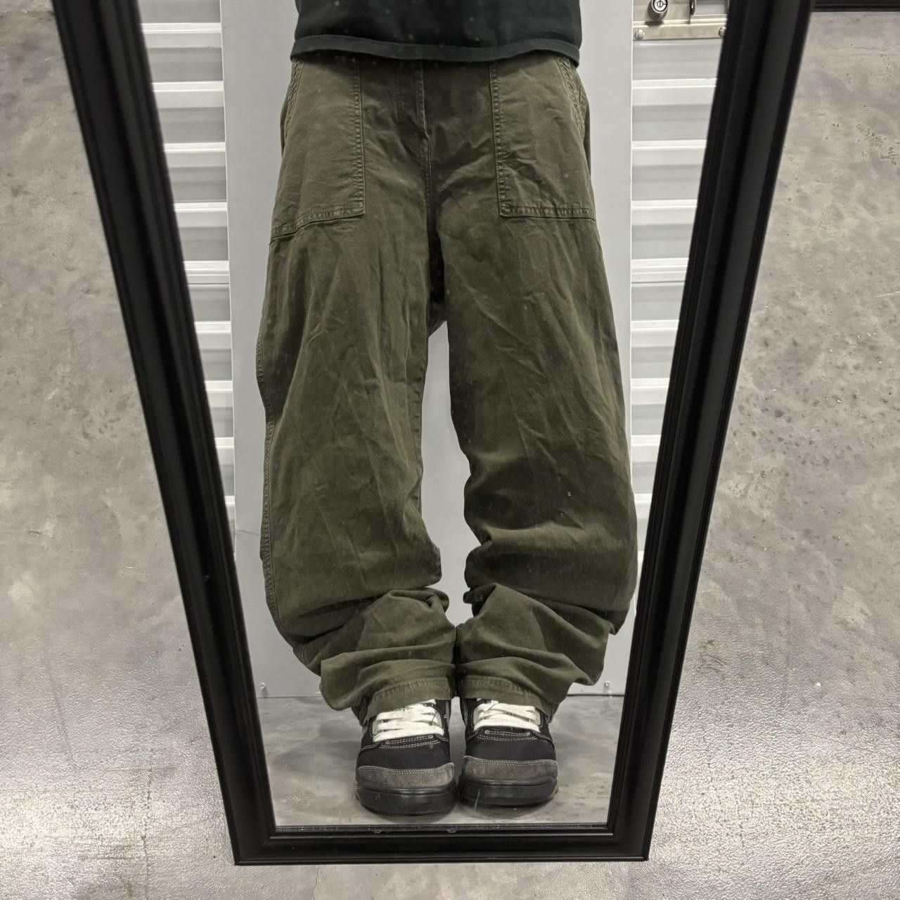 Crazy Vintage Y2K/2000s Grunge Olive Green Earth Tone Skater Pants!