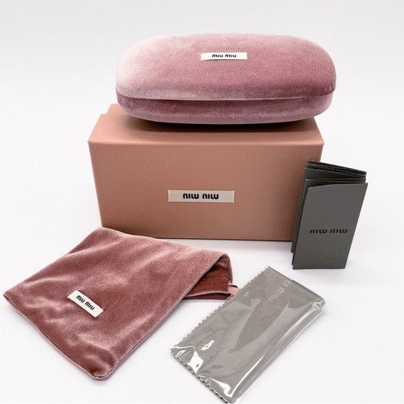 Miu Miu NEW MIU MIU SMU 54Z ZVN70D OVAL GOLD BROWN MU54ZS ZVN70D WOM Size ONE SIZE - 11 Thumbnail