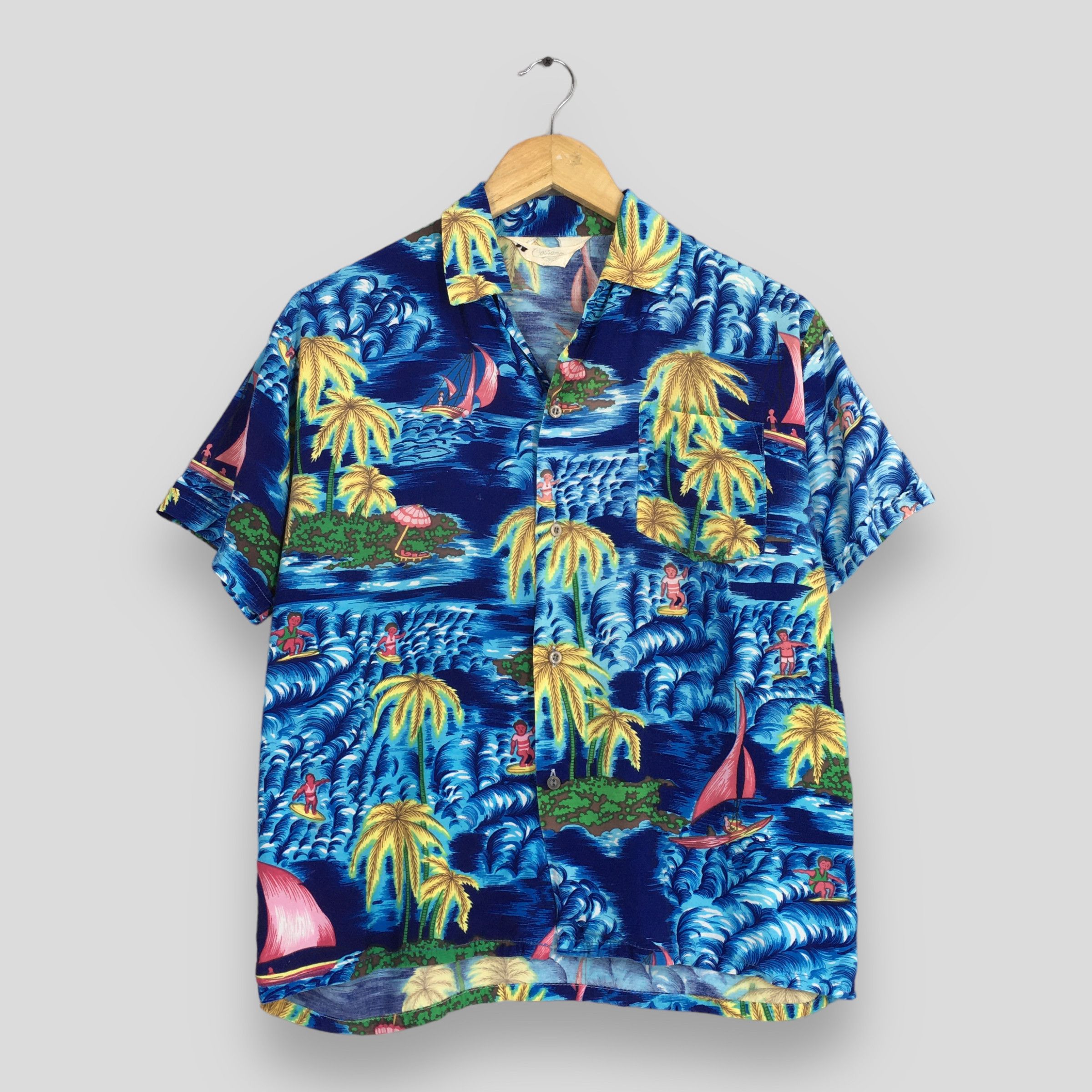 Other Vintage Hawaiian Palm Tree Tropical Shirt Small Size US S / EU 44-46 / 1 - 1 Thumbnail