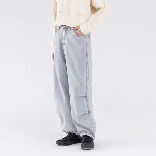 Japanese Brand 20AW Indigo Union Japan Denim Light Blue Washed Pants Size US 30 / EU 46 - 3 Thumbnail