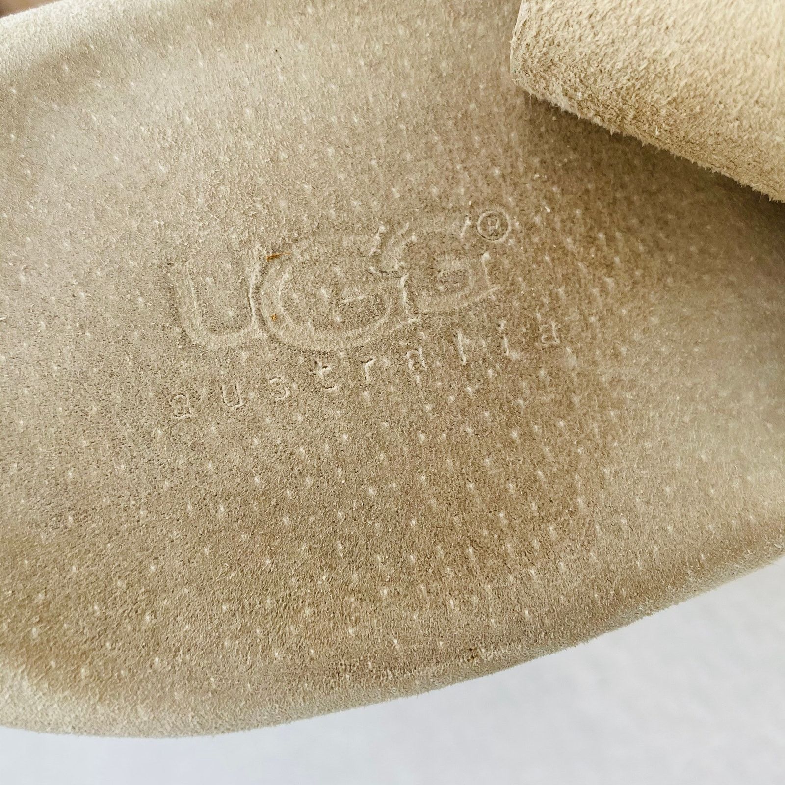 Ugg Ugg Hazel Sandals Suede 10 Beige Cork Wedge 4" Size US 10 / EU 43 - 13 Thumbnail