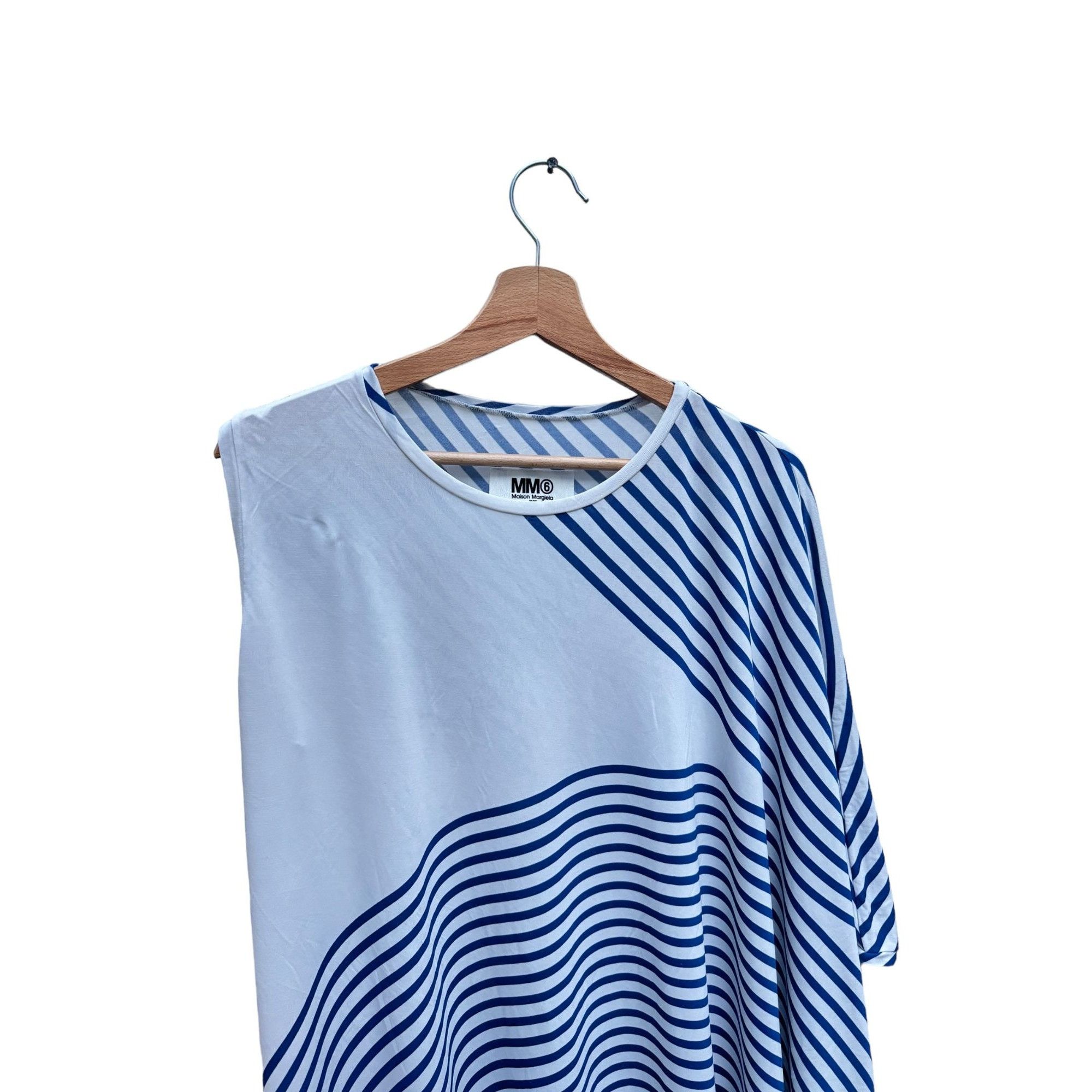 Maison Margiela MM6 Navy White Striped Top Size S / US 4 / IT 40 - 3 Thumbnail