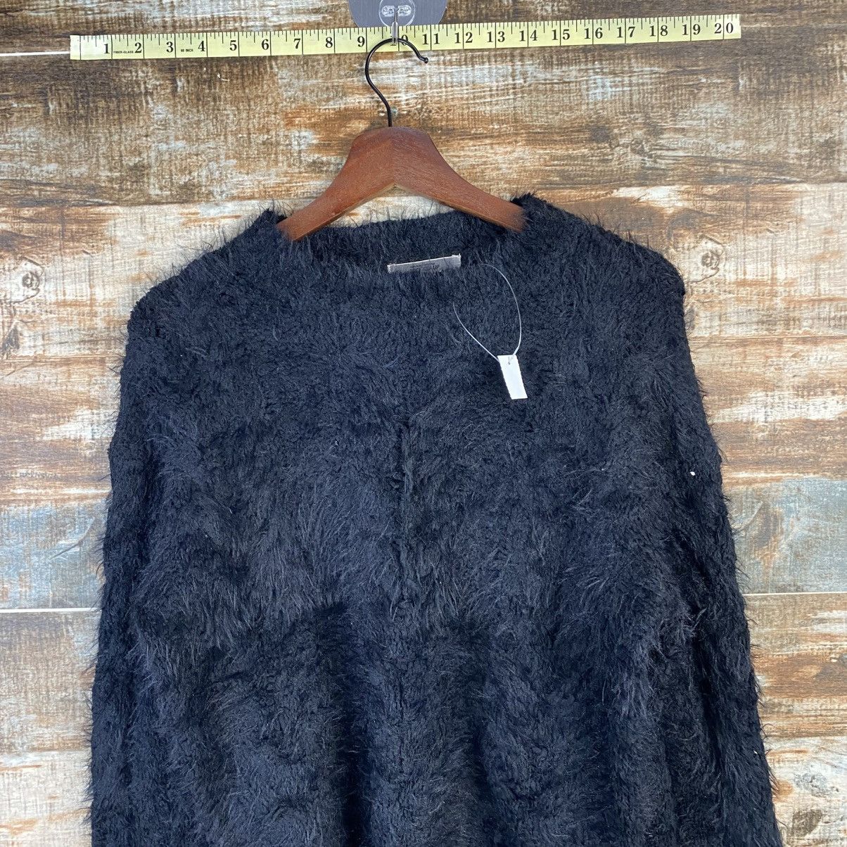 Homespun Knitwear DL Nice Claup Black shaggy fur Mohair Knitwear #C1110 Size M / US 6-8 / IT 42-44 - 2 Thumbnail