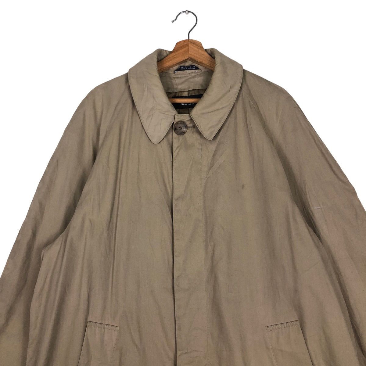 Hugo Boss 🔥Rich Brown - Fly Coats Long Jacket Hugo Boss Double Layer Size US M / EU 48-50 / 2 - 3 Thumbnail