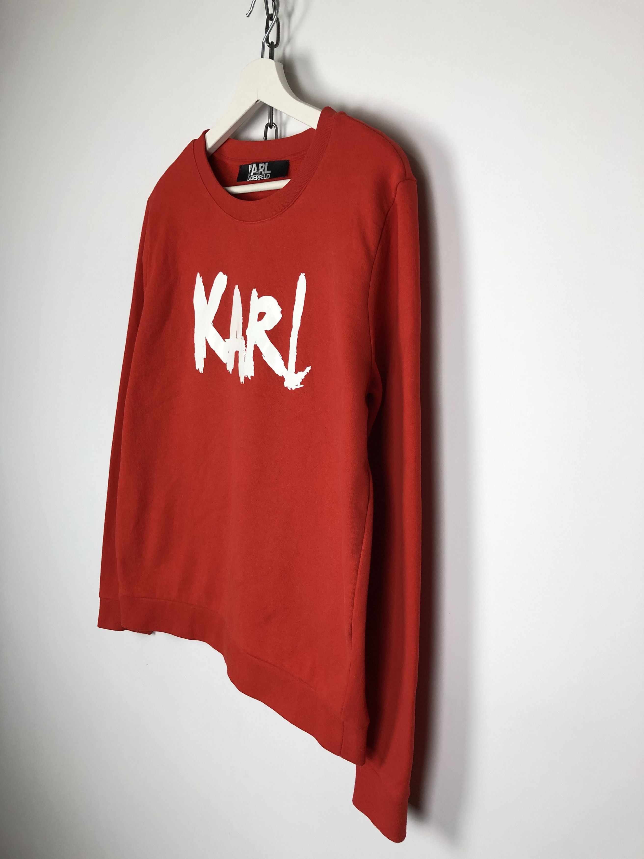 Karl Lagerfeld Karl Lagerfeld Sweatshirt Crewneck Center Logo Orange L Size US L / EU 52-54 / 3 - 6 Thumbnail