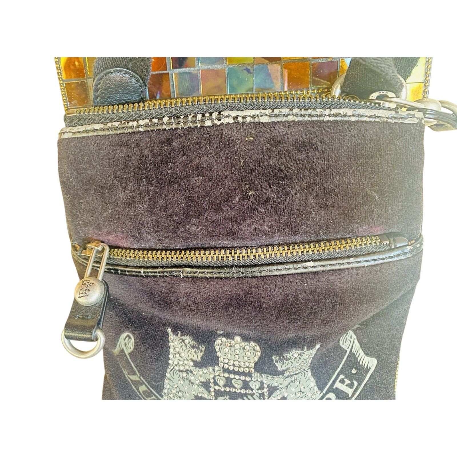 Juicy Couture juicy Couture Y2K Velour Crossbody Purse 7” Size ONE SIZE - 7 Thumbnail