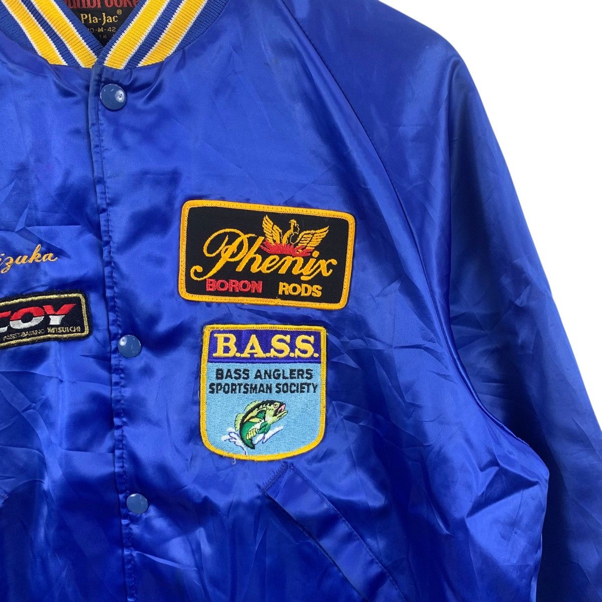 Phenix Vintage PHENIX BORON RODS Fishing Bass Patch Varsity Jacket Size US M / EU 48-50 / 2 - 6 Thumbnail