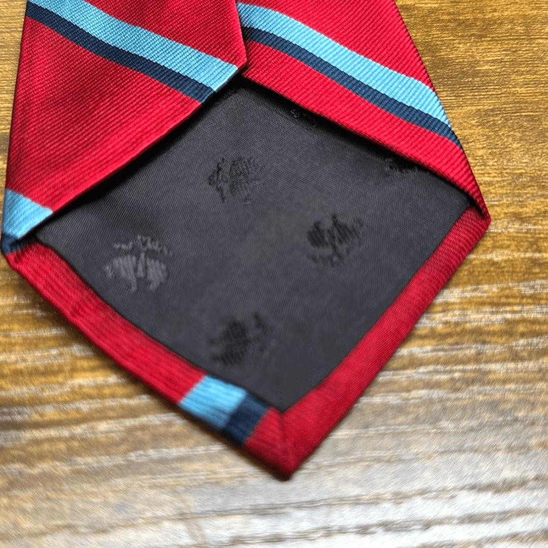 Brooks Brothers Brooks Brothers Tie Multicolor Silk Woven in Italy Made in USA Men One Size Red Blue 60” 3.5” Size ONE SIZE - 2 Thumbnail