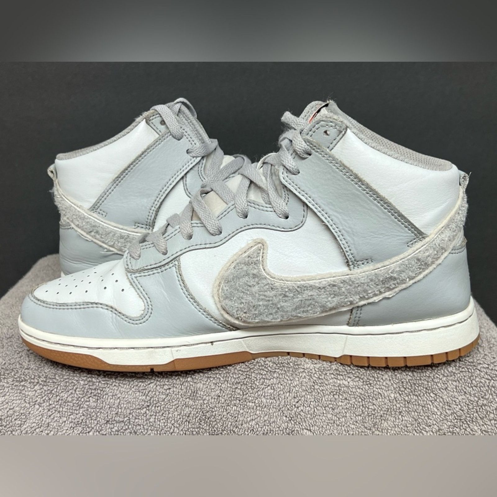 Nike Nike Dunk Hi Retro University Shoes Smoke Gray White SZ 10 Size US 10 / EU 43 - 3 Thumbnail
