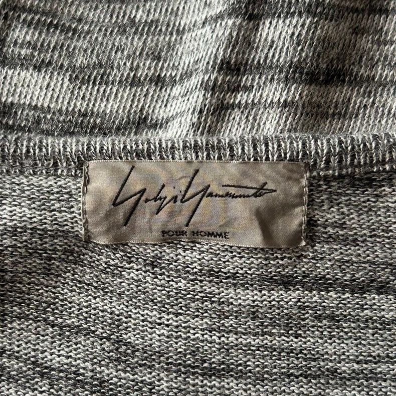 Yohji Yamamoto Yohji Yamamoto 15ss Grey Stripe Patchwork Short Sleeve 2502 Size US L / EU 52-54 / 3 - 6 Thumbnail