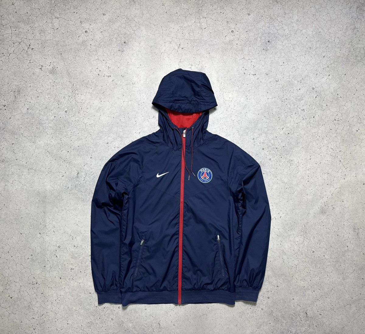 Nike FC PSG Paris Saint Germain Nylon Full Zip Jacket Y2K