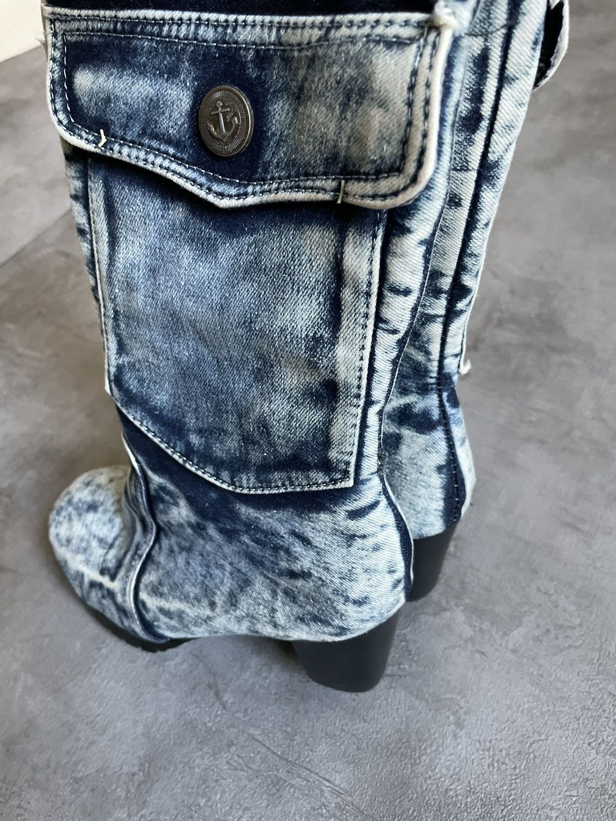 Vintage Vintage Y2K denim pocket platform boots Size US 8 / IT 38 - 3 Thumbnail