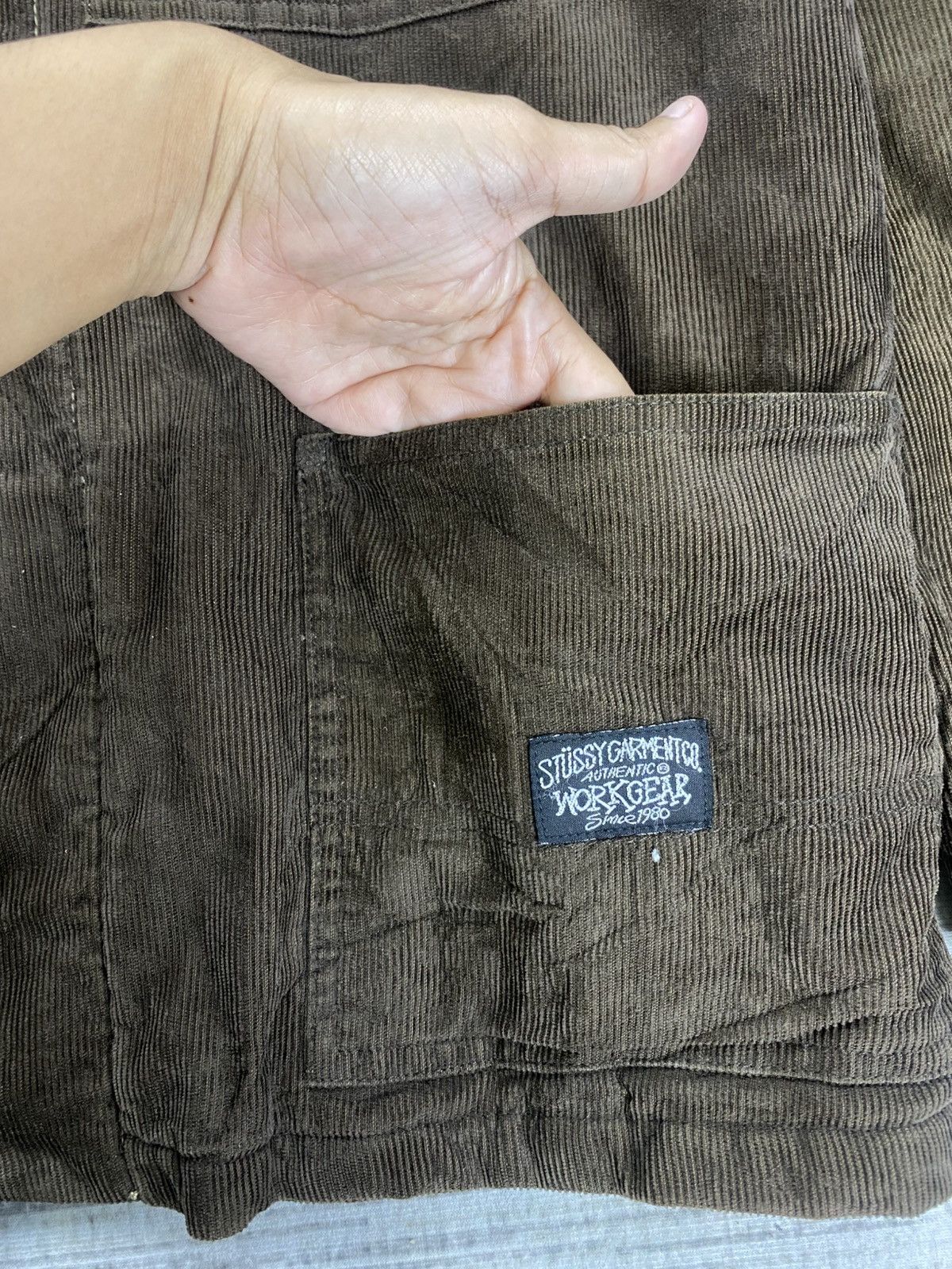 Stussy 90s Stussy Garment Multipocket Corduroy Chore Jacket Size US M / EU 48-50 / 2 - 7 Thumbnail