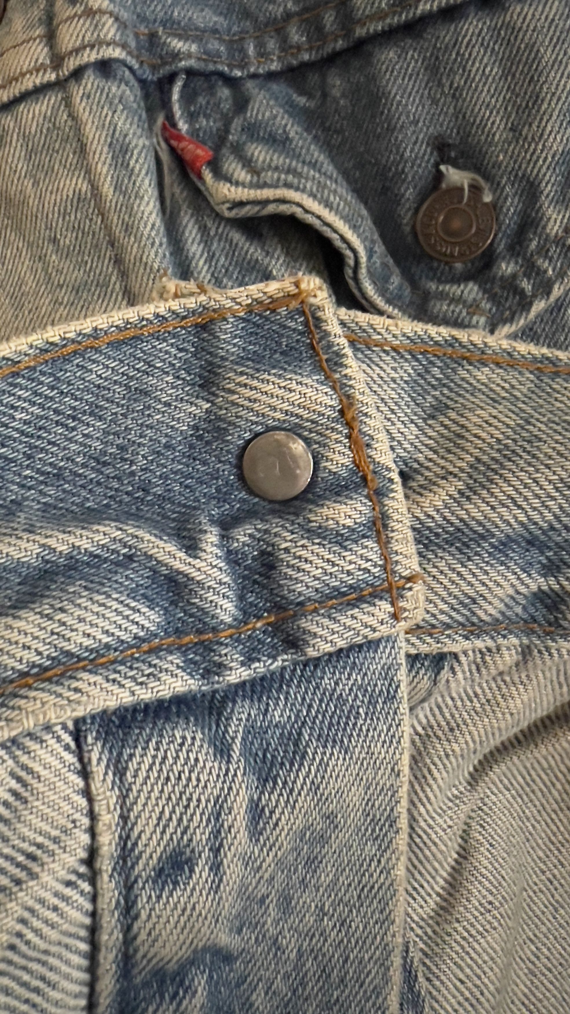 Levi's × Vintage Vintage Levis 80s Denim Jacket Size US XL / EU 56 / 4 - 7 Thumbnail
