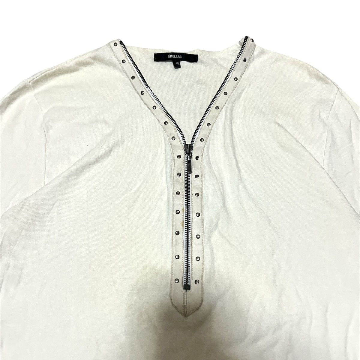 Shellac Shellac half zip studded long sleeve T shirt Size US S / EU 44-46 / 1 - 2 Thumbnail