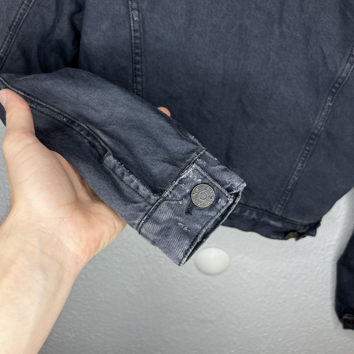 Acne Studios × Designer Acne Studios Denim Sherpa Jacket Navy If Six Was Nine Style Size S / US 4 / IT 40 - 11 Thumbnail