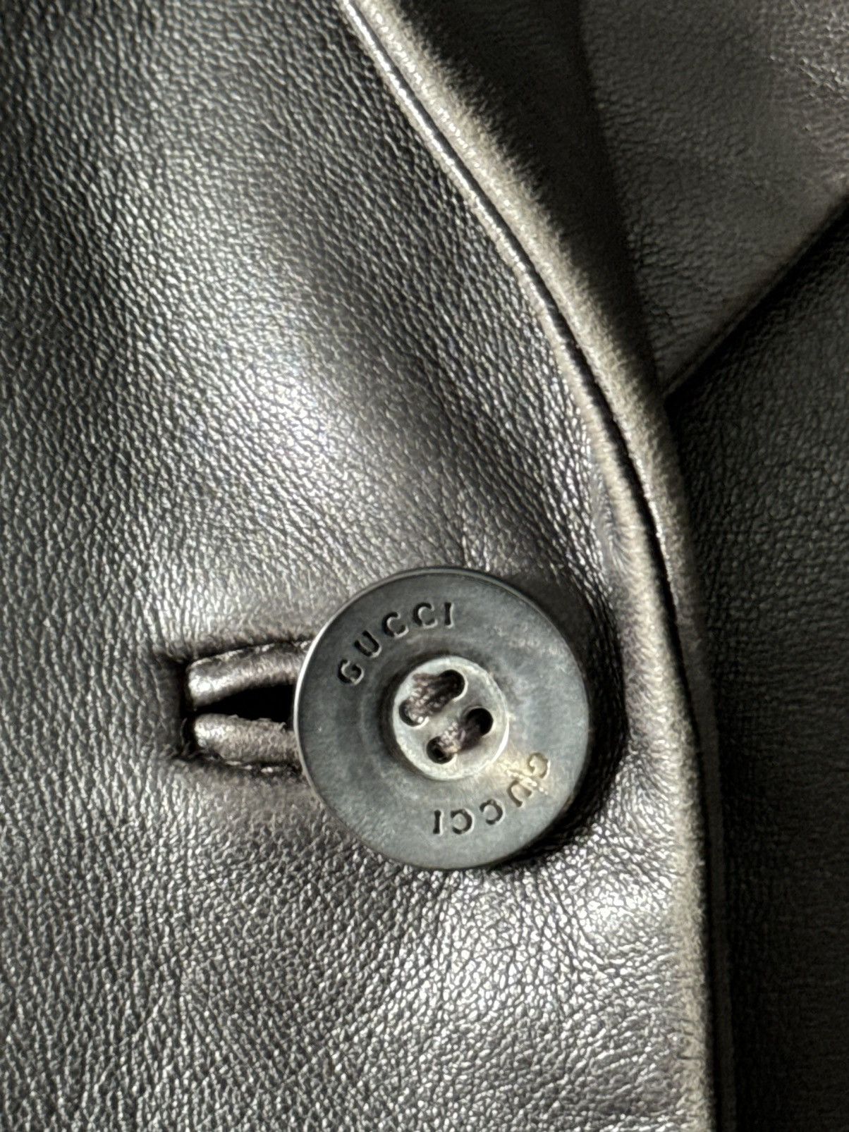 Gucci Gucci by Tom Ford Runway 1998 Leather fitted Jacket Size M / US 6-8 / IT 42-44 - 9 Thumbnail