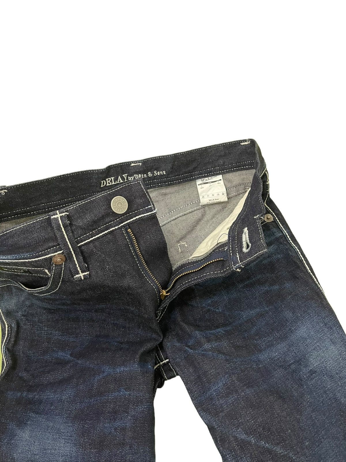 Japanese Brand Flare Jeans Ufin & Sons Japan Faded Boot Cut 8🟦7 Size US 31 - 11 Thumbnail