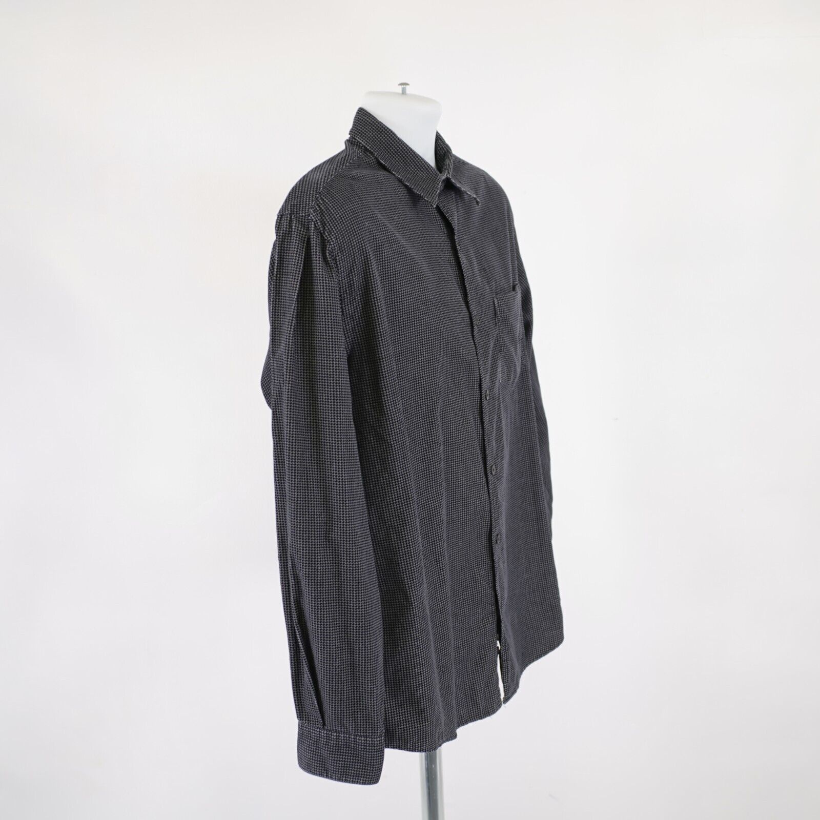 Perry Ellis Perry Ellis Gray Black Velvet Houndstooth Medium Pocket Coll Size US M / EU 48-50 / 2 - 8 Thumbnail