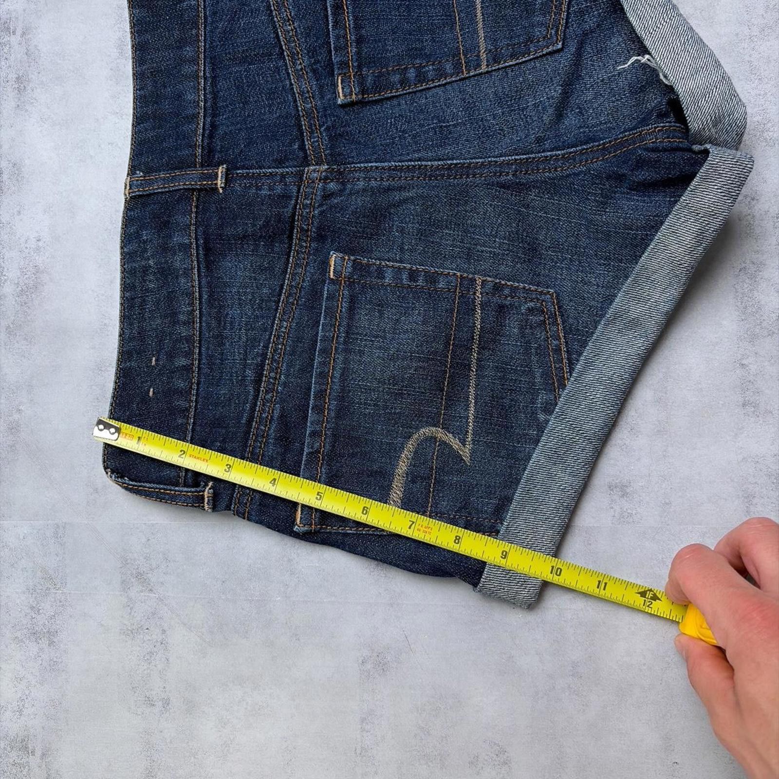 American Eagle Outfitters Y2K Dark Wash American Eagle Grunge Mini Denim Shorts Size 30" / US 8 / IT 44 - 7 Thumbnail