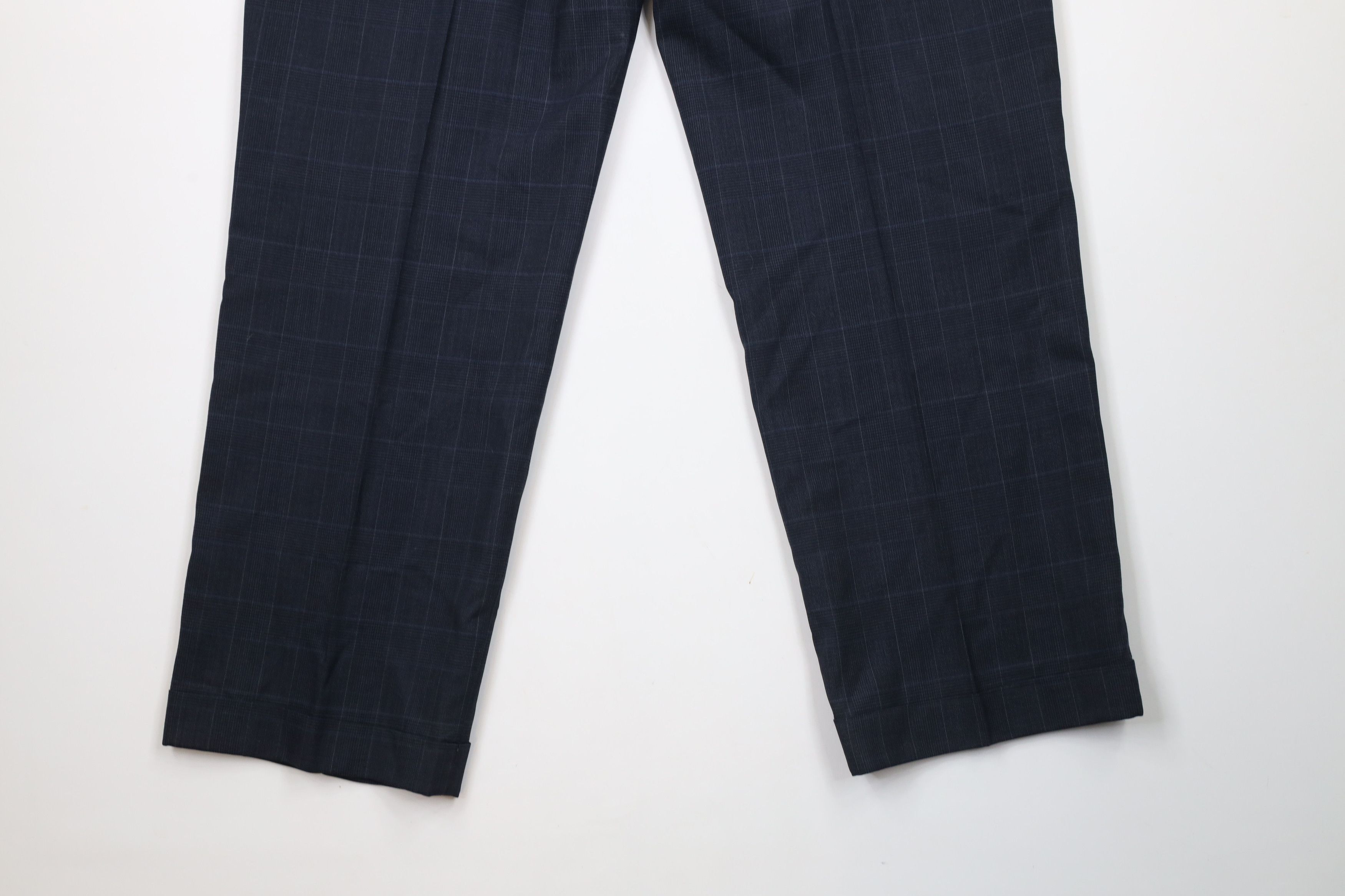 Vintage Vintage 70s Streetwear Cuffed Wide Leg Chino Pants Plaid Size US 36 / EU 52 - 10 Thumbnail