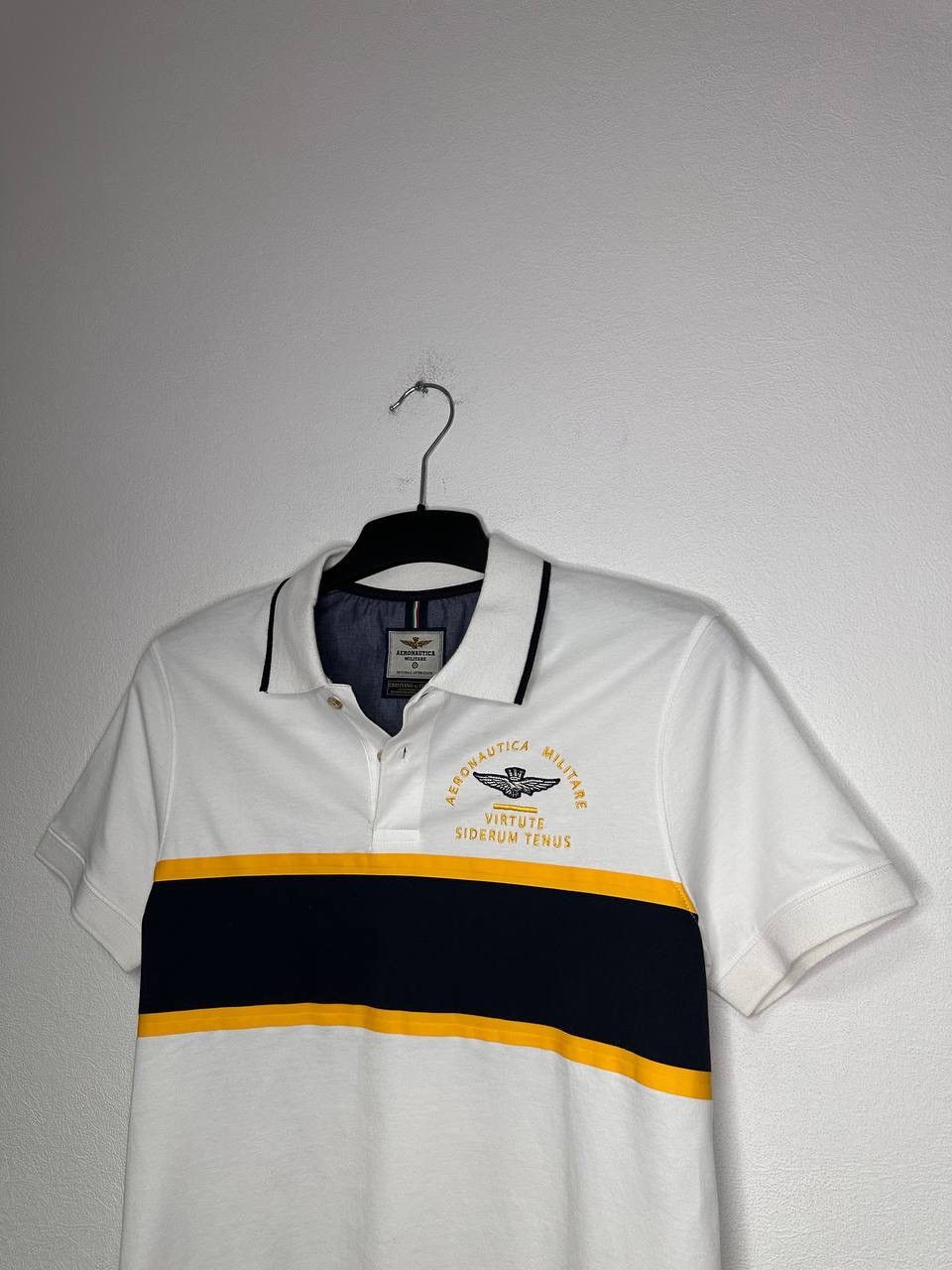 Aeronautica Militare Aeronautica Militare Polo Shirt White Navy Stripe MA-1 Pilot Size US S / EU 44-46 / 1 - 2 Thumbnail