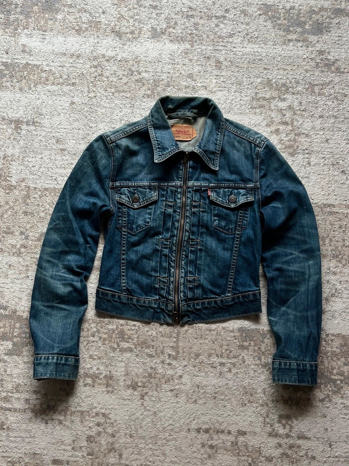 Levi's Levi's 73695 Sz S 2002 Y2K Made in Tunisia Zip Rare Blue Size S / US 4 / IT 40 - 14 Thumbnail
