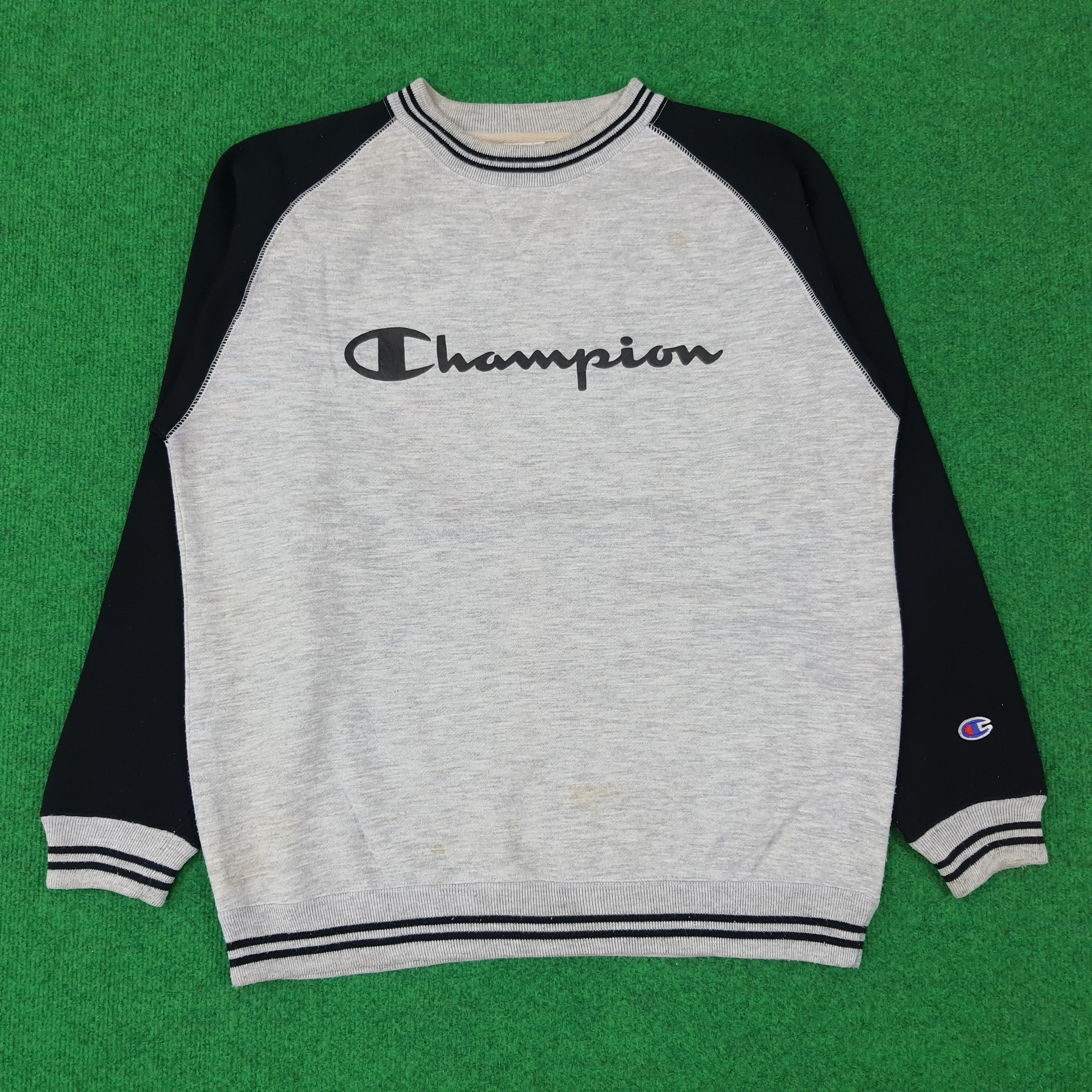 Champion × Vintage Vintage Champion USA Spell Out Raglan Sweatshirt C230N15 Size US M / EU 48-50 / 2 - 1 Thumbnail