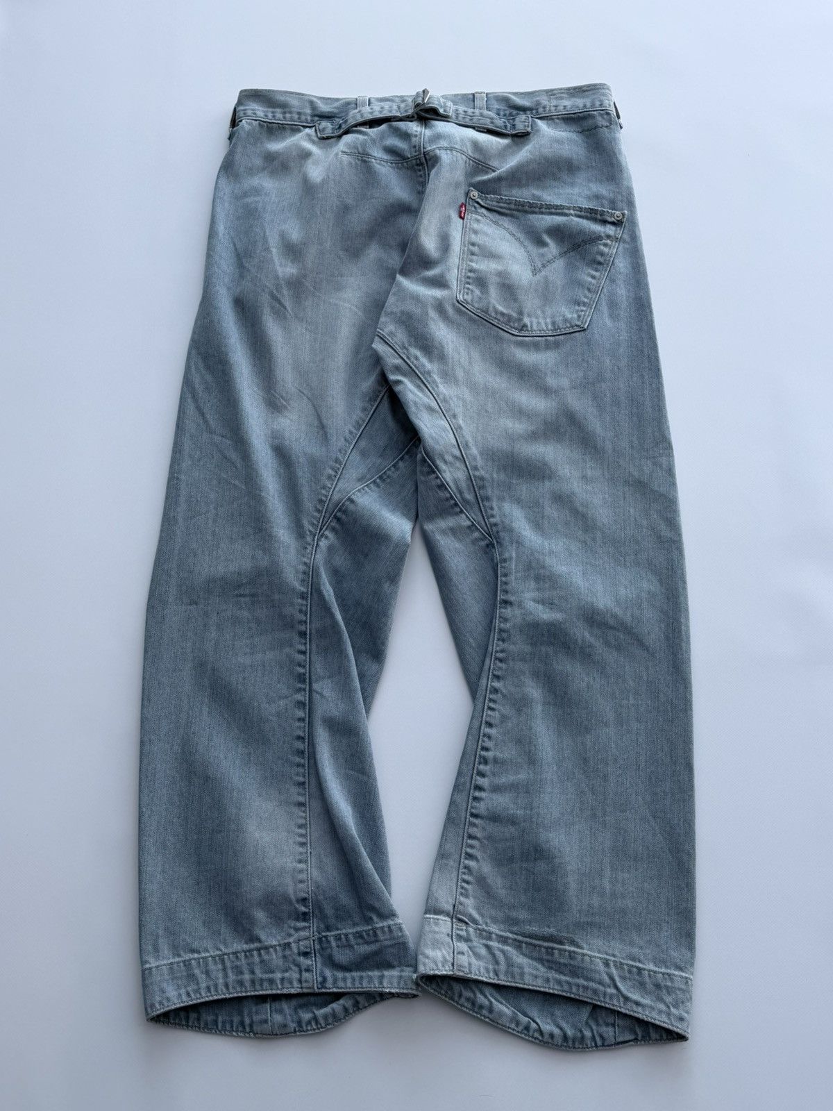 Levi's Levis Engineered Buckle Back Washed Twisted Jeans Size US 32 / EU 48 - 1 Thumbnail
