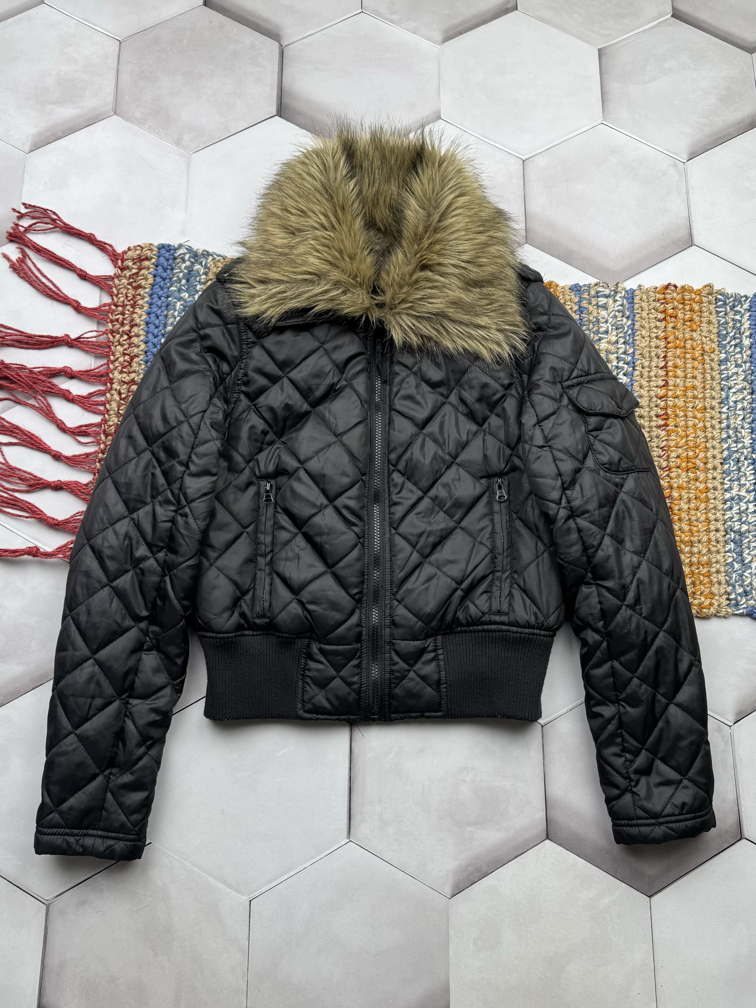 Avant Garde × Japanese Brand × Vintage Bad Kitty Faux Fur Hood Y2k 